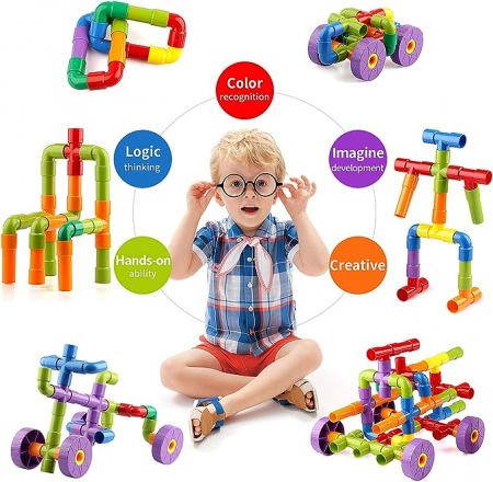 Copii 3 ani+ - Cuburi STEM pentru Construit si Operatii Matematice