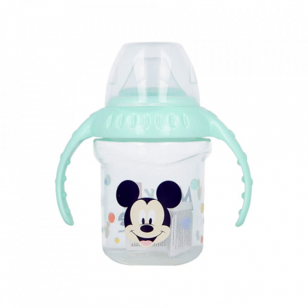 DISNEY MICKEY CANA CU CAPAC SI MANERE 250 ML, CIOC DIN SILICON [2]