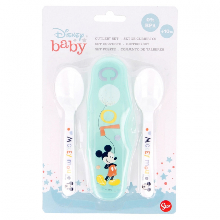 DISNEY MICKEY SET DE 2 LINGURI SI CUTIE DE TRANSPORT [5]