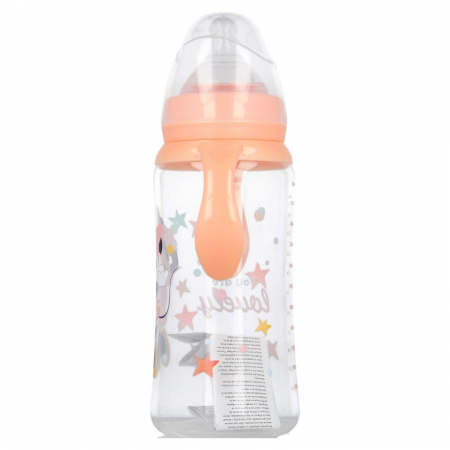 DISNEY MINNIE BIBERON 360 ML ANTICOLICI , DEBIT VARIABIL, CU MANER [3]