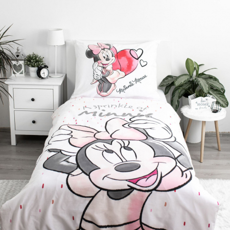 Disney Minnie White Lenjerie de Pat Copii 140×200cm, 70×90 cm [1]