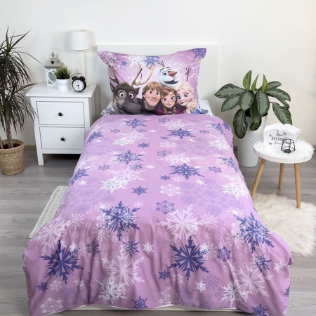 Disney Regatul de gheata Pink-purple Lenjerie de Pat Copii 140×200cm, 70×90 cm [4]