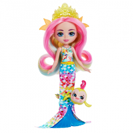 Enchantimals Royal Papusi Si Animalute Radia Rainbow Fish Si Flo [1]