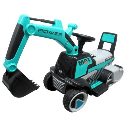 Jucarii de exterior - Excavator electric pe baterie cu muzica si lumini LED C3 R-Sport - Albastru