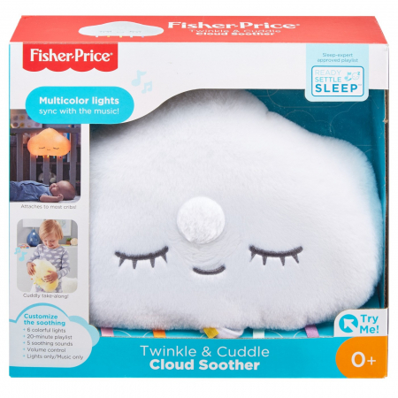 Jucarii cu proiectie - Fisher Price Proiector Perna Norisor Cu Lumini Si Sunete