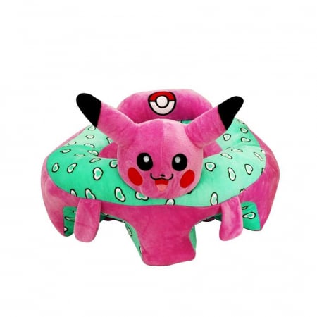 Jucarii de plus - Fotoliu de Plus Pikachu - Pokemon roz