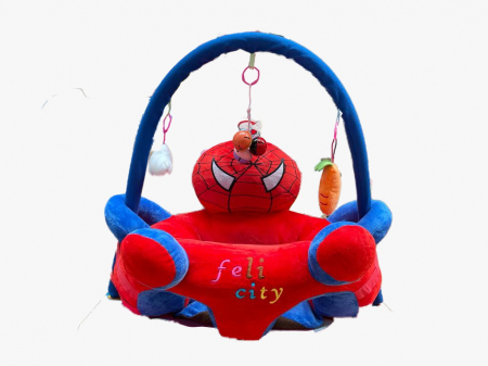 Fotolii de plus - Fotoliu din plus bebelusi, moale si pufos, arcada cu jucarii inclusa, personaje diferite