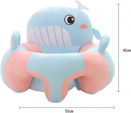 Jucarii de plus - Fotoliu din Plus cu Spatar, Arcada cu Jucarii, pentru Bebe - Pestisor vesel