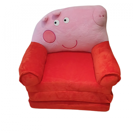 Jucarii de plus - Fotoliu din Plus Extensibil, 3 placi - Peppa Pig