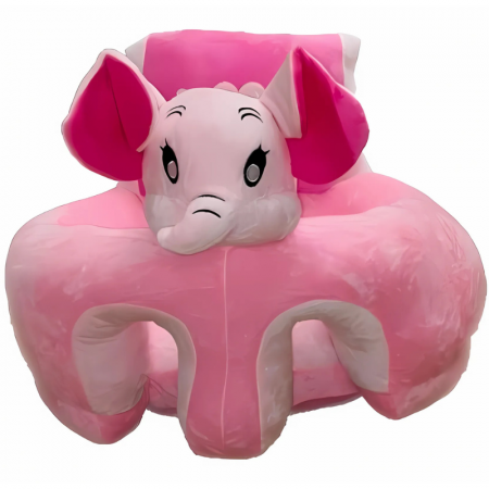 Jucarii de plus - Fotoliu din plus pentru Bebe - Elefantelul Roz