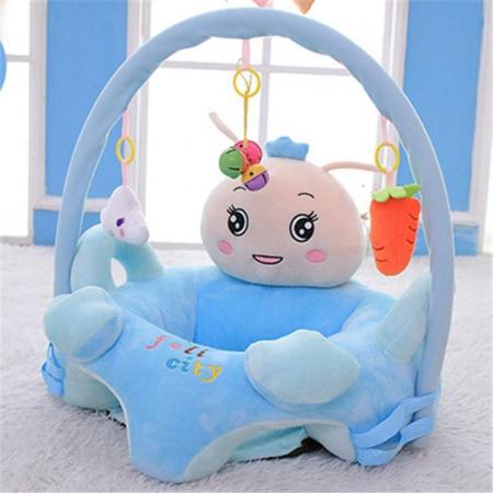 Jucarii de plus - Fotoliu din plus pentru Bebe - Regele Melc - Cu arcada cu jucarii