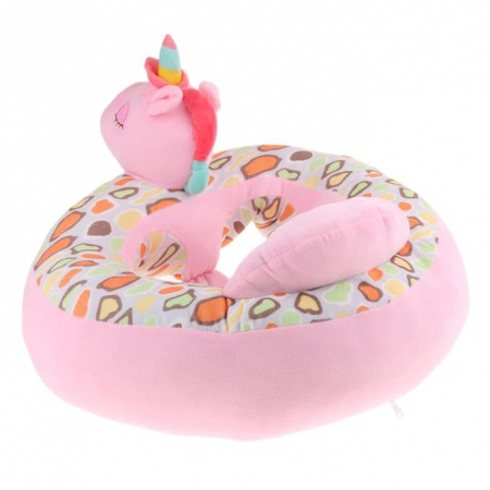 Fotoliu din Plus pentru Bebelusi, Unicorn Roz [2]