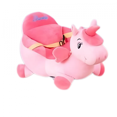 Jucarii de plus - Fotoliu din Plus pentru Copii cu Centura - Unicorn