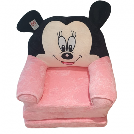 Fotolii de plus - Fotoliu din Plus Extensibil 3 placi - Minnie Mouse - roz