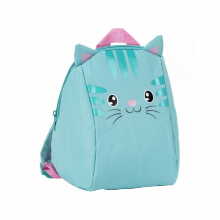 Ghiozdane pentru scoala - Ghiozdan pentru prescolari 25 x 21 x 11 cm Kidwell Turquoise Kitty