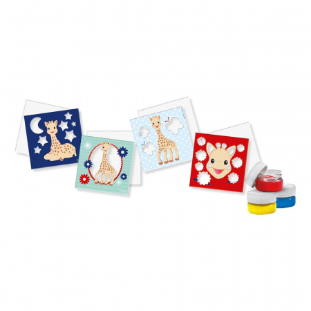 Girafa Sophie - Set acuarele pentru degete cu planse [1]