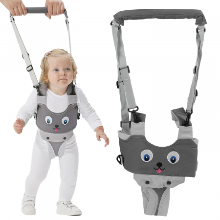 Ham bebe - Ham Bebelusi Premergator Ergonomic 2 in1 Catelus Gri