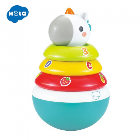 Hopa Mitica Roly Poly Unicorn Cu Inele Pentru Stivuit [1]