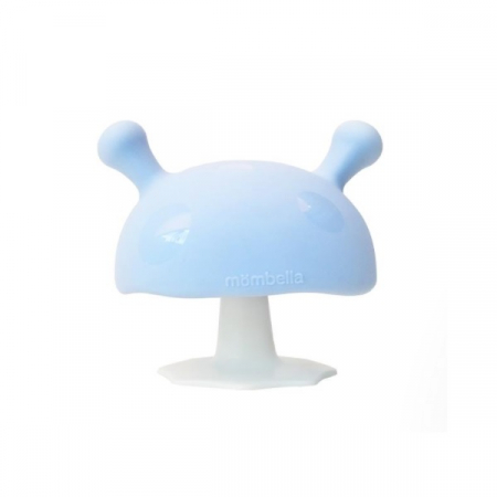 Bebe 9 luni+ - Inel Gingival Din Silicon, Mombella, CIupercuta Blue