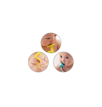 INEL GINGIVAL DIN SILICON, MOMBELLA - ELEFANT ALBASTRU [5]