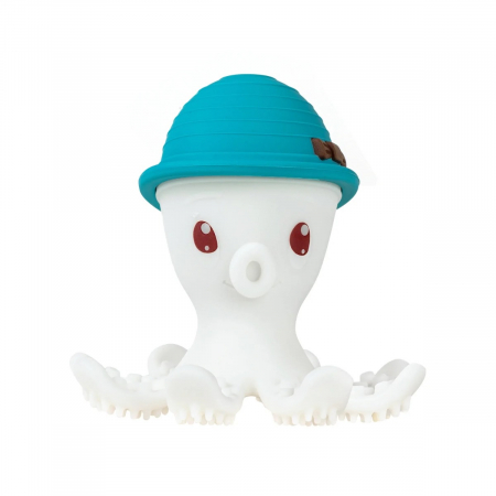Bebe 9 luni+ - INEL GINGIVAL DIN SILICON, MOMBELLA - OCTOPUS LIGHT BLUE