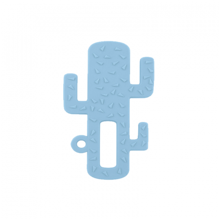 Bebe 9 luni+ - Inel gingival Minikoioi, 100% Premium Silicone, Cactus – MIneral Blue