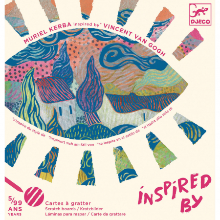 Jucarii si jocuri interactive pentru  copii - Atelier de razuit Fauvism Inspired by Van Gogh, Djeco