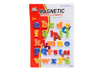 Jucarii magnetice - Invata alfabetul - Litere de mana magnetice - dimensiuni 4 x 3 cm