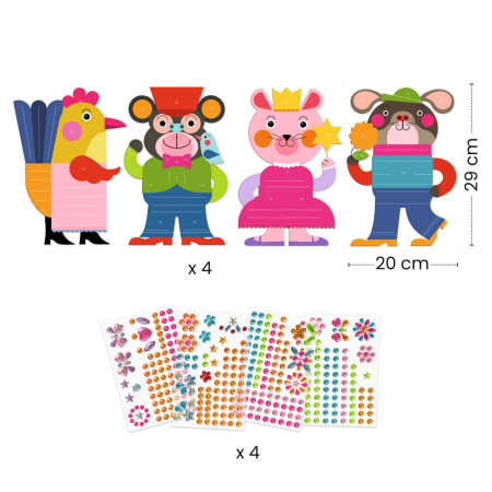 Joc creativ de decorat cu strasuri, Djeco [4]