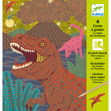 Jucarii copii si bebe - Joc creativ de razuit Dinozauri, Djeco