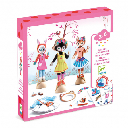 Jucarii Montessori - Joc creativ Mica garderoba, Djeco