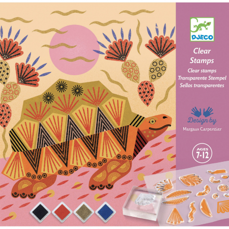 Jucarii si jocuri interactive pentru  copii - Joc creativ cu stampile Modele si animale, Djeco