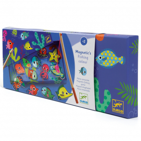 Joc magnetic de pescuit Fishing colour, Djeco [4]