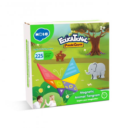 Jocuri si jucarii educative pentru bebe - Joc Educational Tangram Magnetic