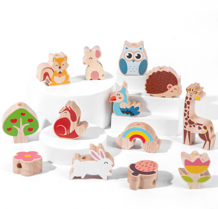 Joc educativ Copacul cu animalute 2 in 1, snuruit si echilibru, multicolor [5]