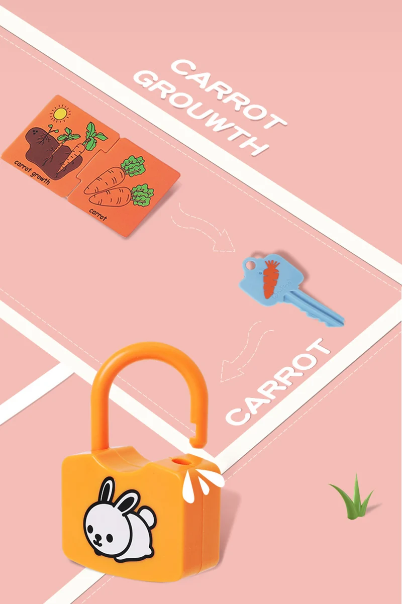 Joc Educativ de Asociere Montessori cu Lacate si Chei [6]