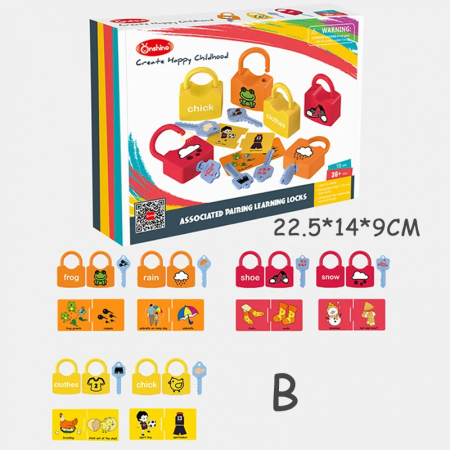 Puzzle - Joc Educativ de Asociere Montessori cu Lacate si Chei
