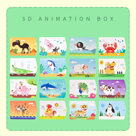Joc interactiv 3D, Cutie vizuala, Model cu Animale [3]