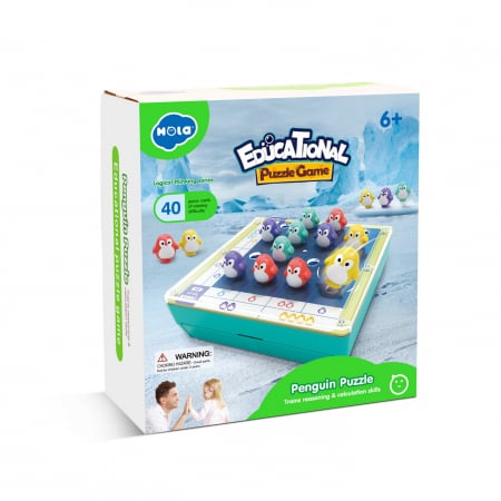 Jucarii copii si bebe - Joc Interactiv Puzzle Pinguini