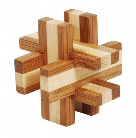 Copii 3 ani+ - Joc logic IQ 3D Puzzle in cutie metalica-6, Fridolin