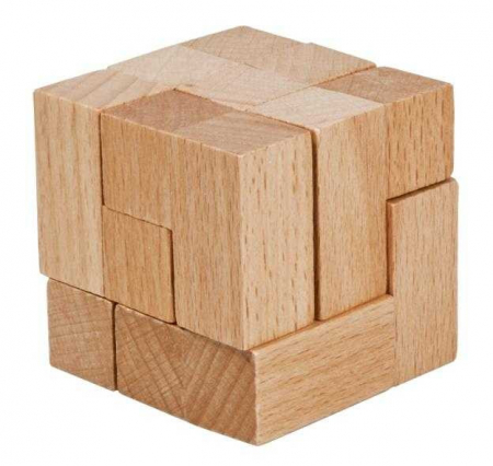 Copii 3 ani+ - Joc logic IQ din lemn I-cube