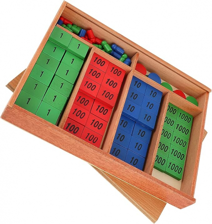 Jucarii din lemn - Joc Montessori Invatarea matematicii