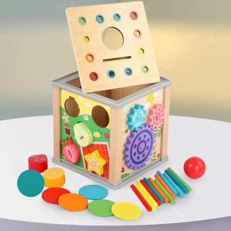 Joc Motricitate din lemn 10 in 1 - Montessori [4]