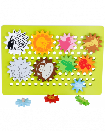 Joc puzzle 3D Animale pe roti zimtate [3]