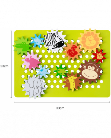 Joc puzzle 3D Animale pe roti zimtate [1]