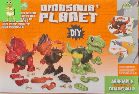 Copii 5 ani+ - Joc STEM - Construim  dinozaurii : : O aventură educațională în lumea preistorică