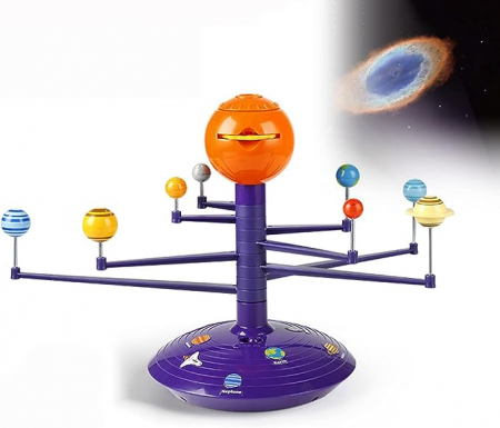 Jucarii Montessori - Joc STEM - Sistemul Solar cu proiector