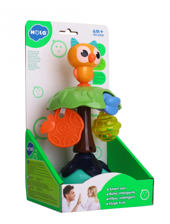 Jocuri si jucarii educative pentru bebe - Jucarie Bebe Cu Ventuza - Bufnita