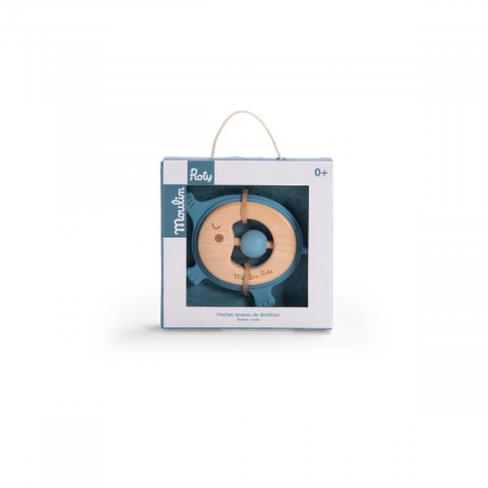 Jucarie bebe Inel de dentitie Elefant, Moulin Roty [2]