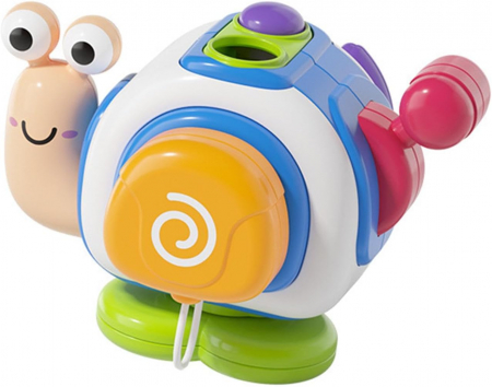 Busy Board - Jucarie Bebelusi cu 6 Activitati Distractive, Melc Bublucas